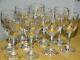 10 Anciens Verres A Liqueur Cristal Baccarat St Louis Modele Fleurs Gold Ht 8 Cm