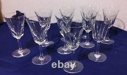 10 Verres À Eau En Cristal St-louis Modèle Cerdagne Hauteur 18cm
