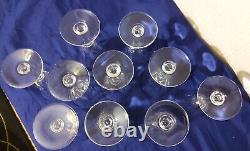 10 Verres À Eau En Cristal St-louis Modèle Cerdagne Hauteur 18cm