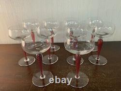 10 coupes à champagne modèle Mozart en cristal Saint Louis (prix à la pièce)