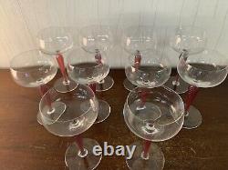 10 coupes à champagne modèle Mozart en cristal Saint Louis (prix à la pièce)