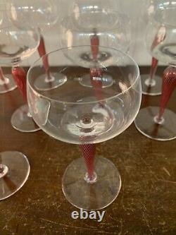 10 coupes à champagne modèle Mozart en cristal Saint Louis (prix à la pièce)