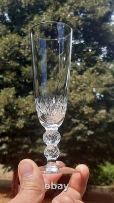 10 flutes a champagne en cristal de Saint Louis modèle Orly