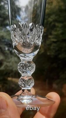 10 flutes a champagne en cristal de Saint Louis modèle Orly