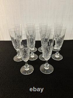 10 flûtes à champagne modèle Messine en cristal de Saint Louis (prix à la pièce)