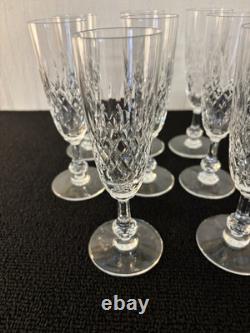 10 flûtes à champagne modèle Messine en cristal de Saint Louis (prix à la pièce)