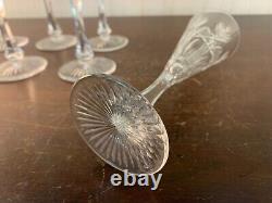 10 flûtes à champagne modèle taillé épi cristal de Saint Louis (prix à la pièce)