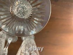 10 flûtes à champagne modèle taillé épi cristal de Saint Louis (prix à la pièce)