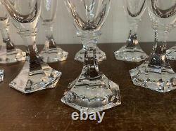 10 flûtes modèle Saint Cloud en cristal de Saint Louis (prix à la pièce)