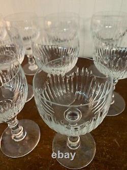 10 verres à eau modèle Liane en cristal de Saint Louis (prix à la pièce)