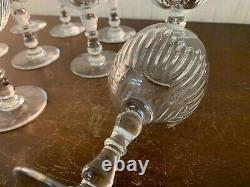 10 verres à eau modèle Liane en cristal de Saint Louis (prix à la pièce)
