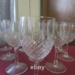 10 verres à porto en cristal saint louis modèle roty vendôme H 11,2 cm