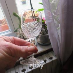 10 verres à porto en cristal saint louis modèle roty vendôme H 11,2 cm