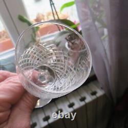 10 verres à porto en cristal saint louis modèle roty vendôme H 11,2 cm