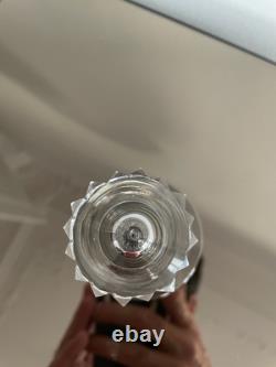 10 verres à vin blanc modèle Diamant en cristal de Saint-Louis signés