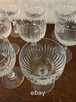 10 verres à vin /eau modèle Liane en cristal de Saint Louis (prix à la pièce)