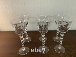 10 verres à vin modèle Bubble N°3 en cristal de Saint Louis (prix à la pièce)