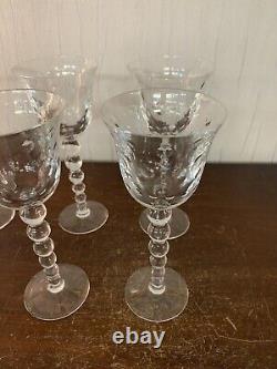 10 verres à vin modèle Bubble N°3 en cristal de Saint Louis (prix à la pièce)