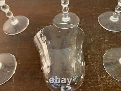 10 verres à vin modèle Bubble N°3 en cristal de Saint Louis (prix à la pièce)