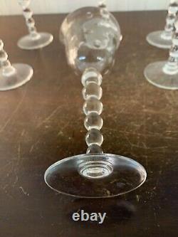 10 verres à vin modèle Bubble N°3 en cristal de Saint Louis (prix à la pièce)