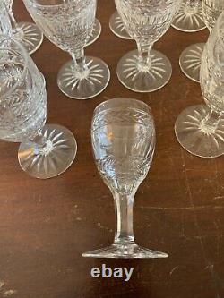 10 verres à vin modèle Clovis cristal de Saint Louis Attribué / prix à la pièce