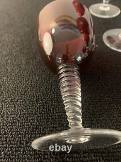 10 verres à vin rouge modèle grand lieu cristal de Saint Louis (prix à la pièce)