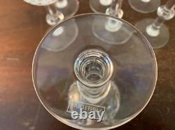 10 verres à vin taillé modèle gravé cristal de Saint Louis (prix à la pièce)