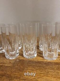 10 verres en cristal de Saint Louis modèle Cerdagne / Gobelets à orangeade