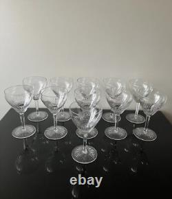 11 Verres A Eau En Cristal De Saint Louis Modele Colibri