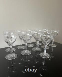 11 Verres A Eau En Cristal De Saint Louis Modele Colibri