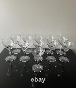 11 Verres A Eau En Cristal De Saint Louis Modele Colibri Non Baccarat