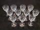 11 Verres &Agrave; Porto Ou Liqueur En Cristal Grav&eacute; Saint Louis / Baccarat