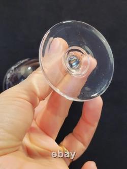 11 Verres À Porto Ou Liqueur En Cristal Gravé Saint Louis / Baccarat