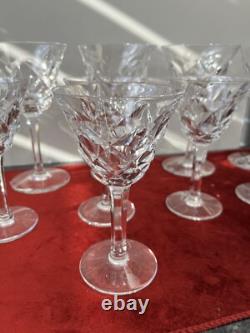 11 Verres En Cristal Saint Louis