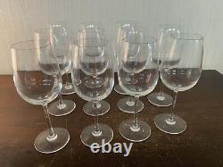 11 verres a eau Uni 225 -ème anniversaire cristal Saint Louis (prix à la pièce)