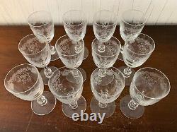 11 verres à eau modèle Cléo en cristal de Saint Louis (prix à la pièce)