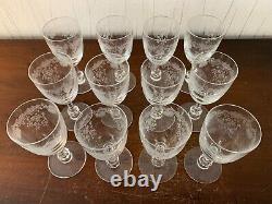 11 verres à eau modèle Cléo en cristal de Saint Louis (prix à la pièce)