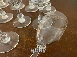 11 verres à eau modèle Cléo en cristal de Saint Louis (prix à la pièce)
