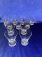 11 Verres à Vin En Cristal De St Louis Modèle Diamant / Art Deco / Non Signés