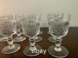 11 verres à vin modèle cristal de Saint Louis (prix à la pièce)