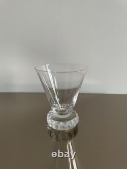 11 verres à vin rouge modèle Diamant en cristal de Saint-Louis