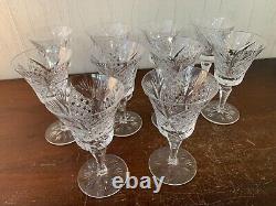 11 verres vin modèle Vologne cristal de Saint Louis (prix à la pièce)