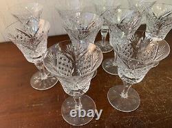 11 verres vin modèle Vologne cristal de Saint Louis (prix à la pièce)
