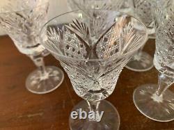 11 verres vin modèle Vologne cristal de Saint Louis (prix à la pièce)