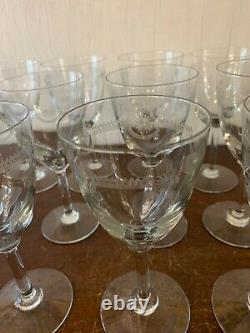 12 Verres à eau modèle Manon en cristal de Saint Louis (prix à la pièce)