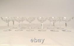 12 coupes à champagne cristal taillé Saint-Louis modèle Bristol XXè siècle