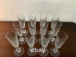 12 flûtes à champagne Massenet en cristal de Saint Louis (prix à la pièce)