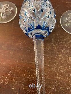 12 verres Rohmer couleur modèle Florence cristal Saint Louis (prix à la pièce)