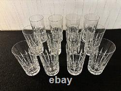 12 verres à jus modèle Manhattan en cristal de Saint Louis (prix pour un verre)