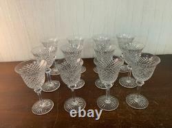 12 verres a porto modèle diamant cristal de Saint Louis (prix à la pièce)